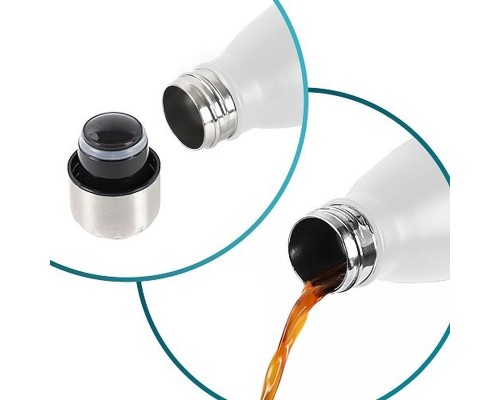 Термокружка Tavialo 500 мл матовий білий колір (191500102)