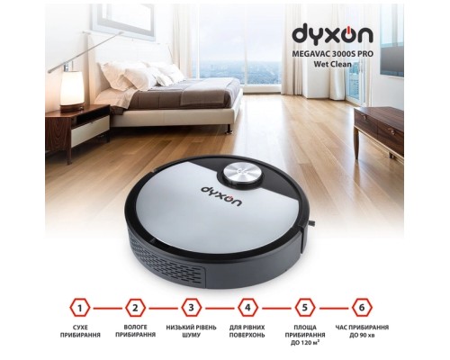 Пилосос DYXON MEGAVAC 3000S PRO Wet Clean (DXNVCMGVC3000SBSL)
