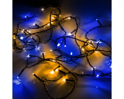 Гірлянда YES! Fun Нитка 70 LED Жовто-синя 4.9 м 8 режимів Мерехтіння (974845)