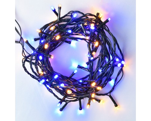 Гірлянда YES! Fun Нитка 70 LED Жовто-синя 4.9 м 8 режимів Мерехтіння (974845)
