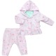Набір дитячого одягу Tongs з капюшоном (4203-92G-lilac)