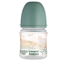 Пляшечка для годування Canpol babies Easystart MOUNTAINS антиколікова з широким отвором 120 мл зелена (35/242_gre)