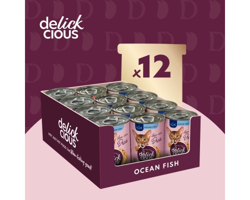 Вологий корм для кішок Delickcious Напій з океанічною рибою 140 г (4820269141537) Вологий корм для кішок Delickcious Напій з океанічною рибою 140 г (4820269141537)
