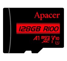 Карта пам'яті Apacer 128GB microSD class 10 UHS-I V10 A1 (AP128GMCSX10UB-RA)