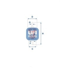 Фільтр паливний UFI 31.027.00