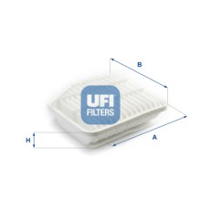 Повітряний фільтр для автомобіля UFI 30.453.00