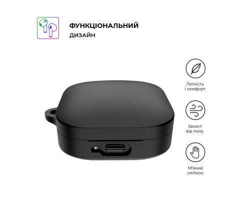 Чохол для навушників Armorstandart Hang Case для Xiaomi Redmi Buds 6 Active Black (ARM81090)
