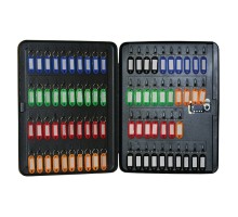 Бокс для ключів Buromax на 77 секції, з брелоками, з кодовим замком, сталевий, чорний (BM.0413)