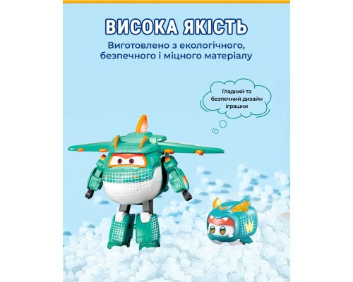 Трансформер Super Wings Transforming Тіно і улюбленець (Tino & Pet) (EU770447)