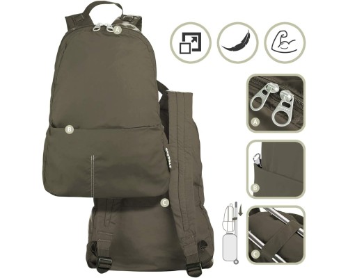 Рюкзак туристичний Tucano Compatto Eco XL темно зелений (BPCOBK-ECO-VM)