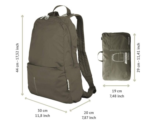 Рюкзак туристичний Tucano Compatto Eco XL темно зелений (BPCOBK-ECO-VM)