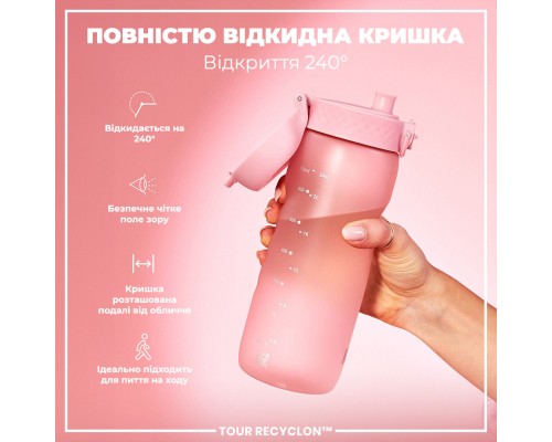 Пляшка для води ION8 OneTouch 750 мл BPA Free, Rose Quartz (I8RF750ROS)