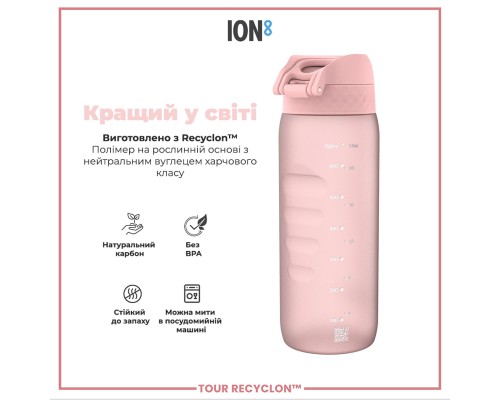 Пляшка для води ION8 OneTouch 750 мл BPA Free, Rose Quartz (I8RF750ROS)