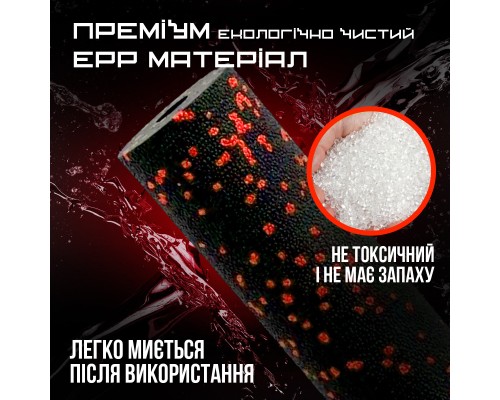 Масажний ролик PowerPlay PP-4346 Mini EPP Foam Roller 15x5,3см Чорно/Червоний (PP_4346_Red_(15*5))