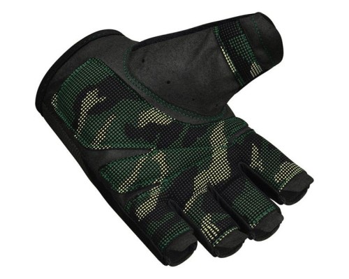 Рукавички для фітнесу RDX T2 Half Army Green Plus L (WGA-T2HA-L+)