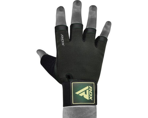 Рукавички для фітнесу RDX T2 Half Army Green Plus L (WGA-T2HA-L+)