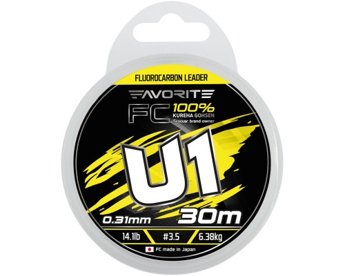 Флюорокарбон Favorite U1 FC 30m 3.5/0.31mm 14.1lb/6.38kg (1693.12.15)