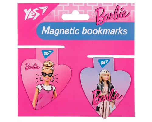 Закладки для книг Yes магнітні Barbie heart, 2шт (708110)