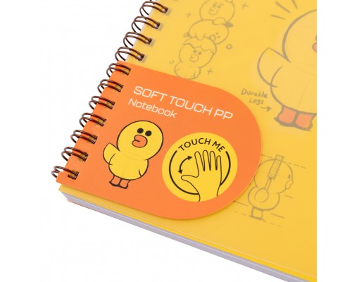 Зошит Yes А5 Line Friends. Sally пластикова обкладинка 80 аркушів, лінія (765736)