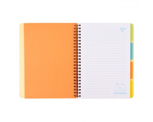 Зошит Yes А5 Line Friends. Sally пластикова обкладинка 80 аркушів, лінія (765736)