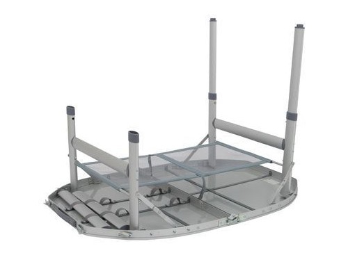Туристичний стіл Bo-Camp Premium Oval 100x70 cm Grey (1404424) (DAS303284)