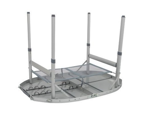 Туристичний стіл Bo-Camp Premium Oval 100x70 cm Grey (1404424) (DAS303284)