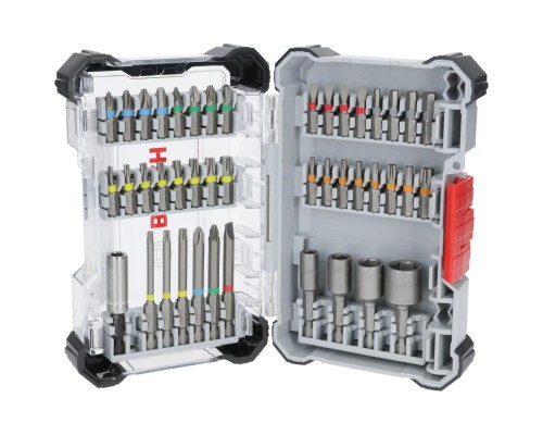 Набір біт Bosch Extra Hard Screwdriver Bit Set, 46шт, магнітний бітотримач, PH,PZ,T, SL, HEX, кейс (2.607.017.723)