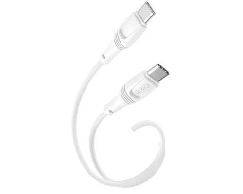 Дата кабель USB-C to USB-C 1.0m 60W High Elastic Zeus XO (NBQ239B_White)