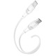 Дата кабель USB-C to USB-C 1.0m 60W High Elastic Zeus XO (NBQ239B_White)