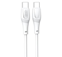 Дата кабель USB-C to USB-C 1.0m 60W High Elastic Zeus XO (NBQ239B_White)