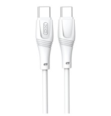 Дата кабель USB-C to USB-C 1.0m 60W High Elastic Zeus XO (NBQ239B_White)