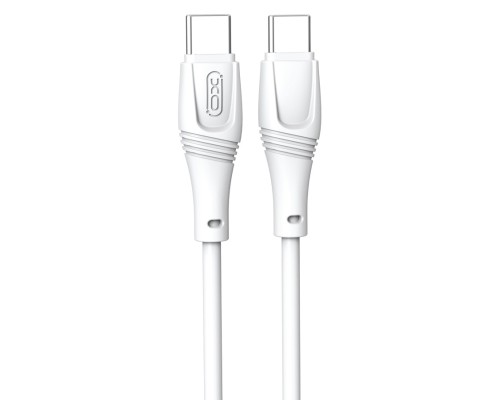 Дата кабель USB-C to USB-C 1.0m 60W High Elastic Zeus XO (NBQ239B_White)
