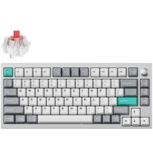 Клавіатура Lemokey P1 Pro Super Red RGB Wireless/Bluetooth/USB Space Silver (P1P-X1-UA)