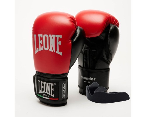 Боксерські рукавички Leone GN383 Thunder Red 10 унцій (GN383_Red_10oz)
