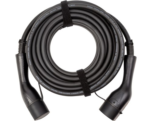 Зарядний кабель для електромобіля Duosida Type 2, 32A, 22kW, 3-фазний, 10м (EV200832)