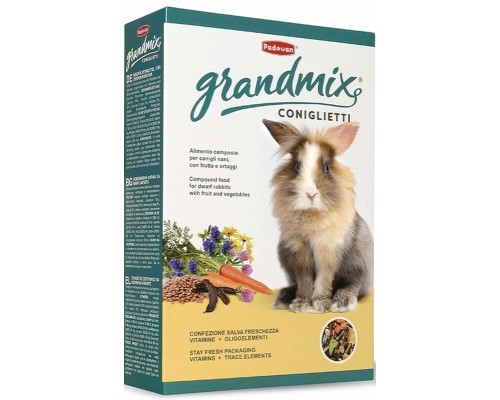 Корм для гризунів Padovan GrandMix Coniglietti для кроликів 850 г (8001254001890)