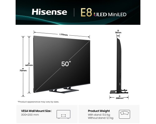 Телевізор Hisense 50E8Q