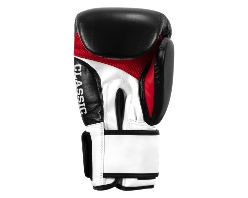 Боксерські рукавички Title Classic Leather 2.0 Black/White/Red M 12 oz (CSBGL2 M BK/WH/RD)