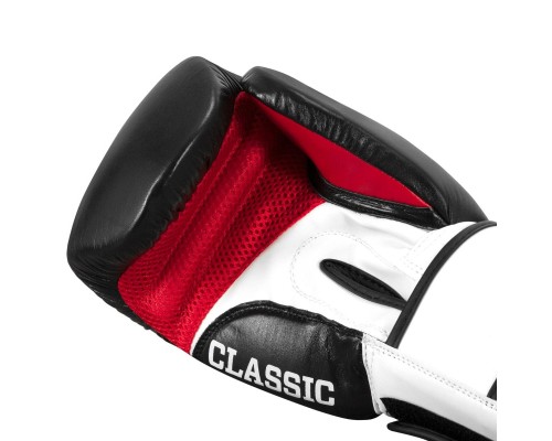 Боксерські рукавички Title Classic Leather 2.0 Black/White/Red M 12 oz (CSBGL2 M BK/WH/RD)