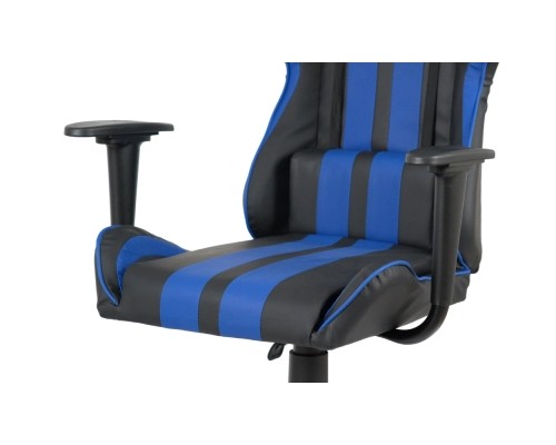 Крісло ігрове Аклас Стрік Light ANF Синій (PU-чорний/cиній) (00160342)