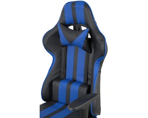 Крісло ігрове Аклас Стрік Light ANF Синій (PU-чорний/cиній) (00160342)