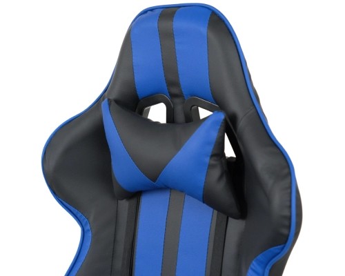 Крісло ігрове Аклас Стрік Light ANF Синій (PU-чорний/cиній) (00160342)