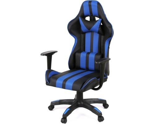 Крісло ігрове Аклас Стрік Light ANF Синій (PU-чорний/cиній) (00160342)