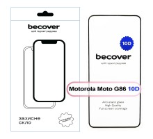 Скло захисне BeCover 10D Motorola Moto G86 Black (713743)