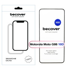 Скло захисне BeCover 10D Motorola Moto G86 Black (713743)