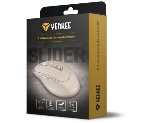 Мишка YENKEE YMS 2080BG Slider Wireless Beige (45019321)