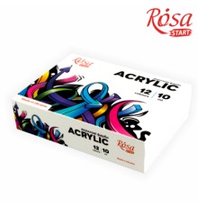 Акрилові фарби Rosa START Graffiti 12 x10мл (4823098531074)