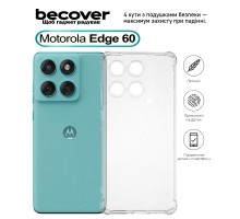 Чохол до мобільного телефона BeCover Anti-Shock Motorola Edge 60 Clear (713804)