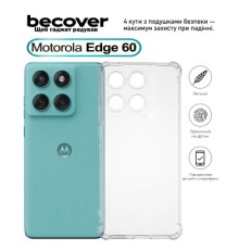 Чохол до мобільного телефона BeCover Anti-Shock Motorola Edge 60 Clear (713804)