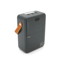Батарея універсальна Remax 80000mAh, PD, QC/27W+22.5W, 3*USB, Type-C, Black (RPP-118)